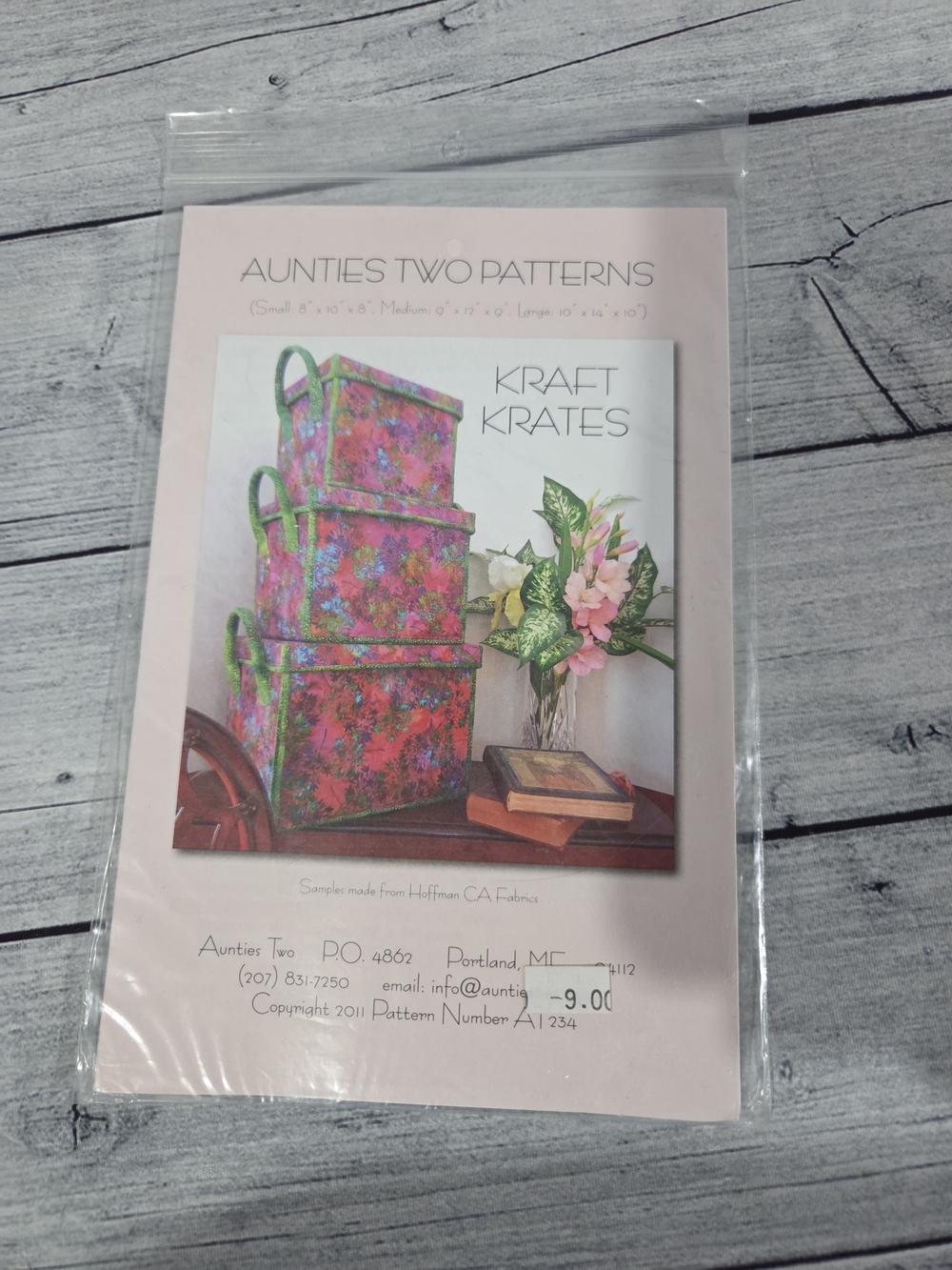 Aunties Two Patterns Kraft Krates Sewing Pattern